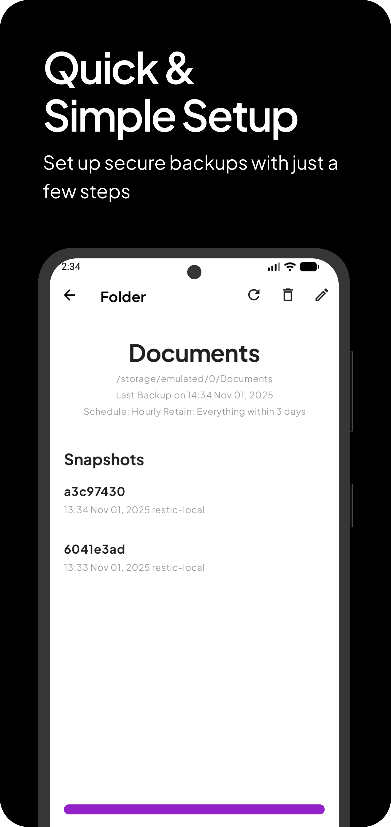 Folder Snapshots